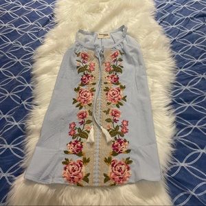 Savannah Jane, Chic Soul Sleeveless Seersucker Top